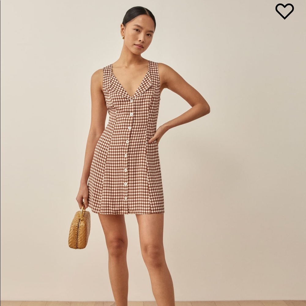Reformation Rylinn Dress in Chestnut